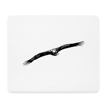 Aigle - Tapis de souris (format paysage) - blanc - Devant