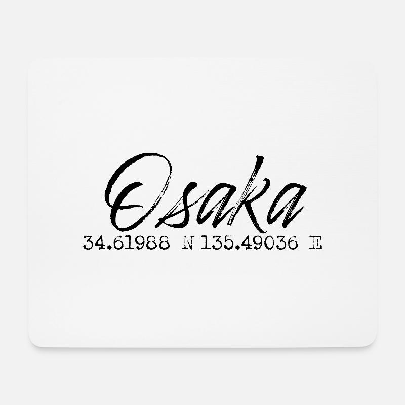 Osaka - Mousepad (Querformat) - Weiß
