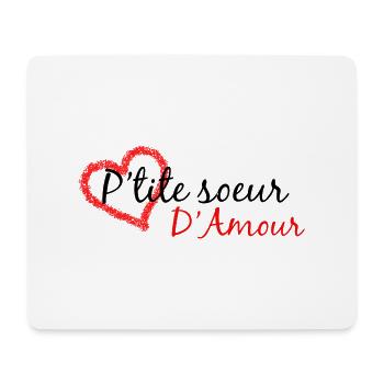 Petite soeur d'amour - Tapis de souris (format paysage) - blanc - Devant