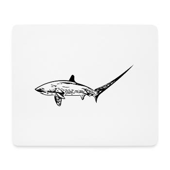 Requin renard élégant - Tapis de souris (format paysage) - blanc - Devant