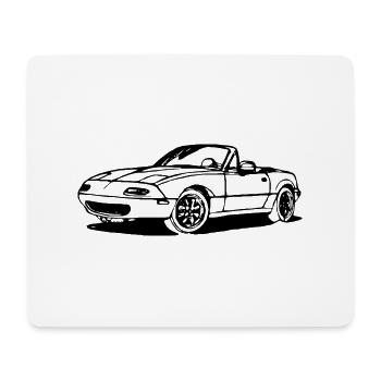 CLASSIQUE MIATA MK1 MX5 EUNOS - Tapis de souris (format paysage) - blanc - Devant