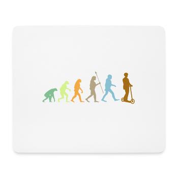 Evolution E-Scooter Scooter Electric Scooter Scoot - Mouse Pad (horizontal) - white - Front