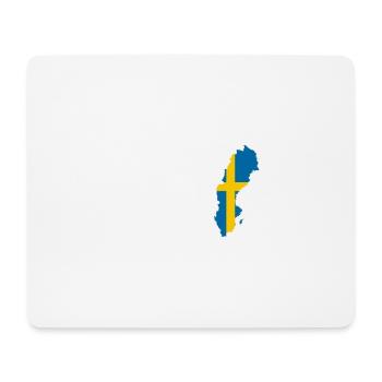 Zweden Sverige Heartbeat Scandinavië - Muismatje (landscape) - wit - Voor