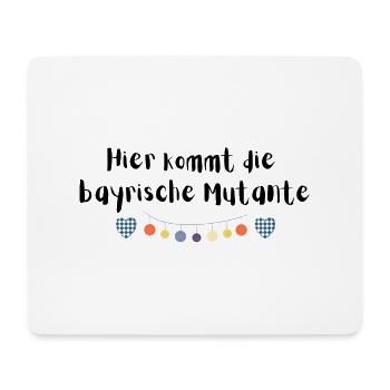 Bayrische Mutante - Mousepad (Querformat) - Weiß - Vorne