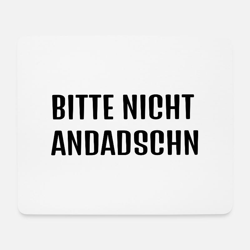 Typisch Sächsisch *andaschn* - Mousepad (Querformat) - Weiß