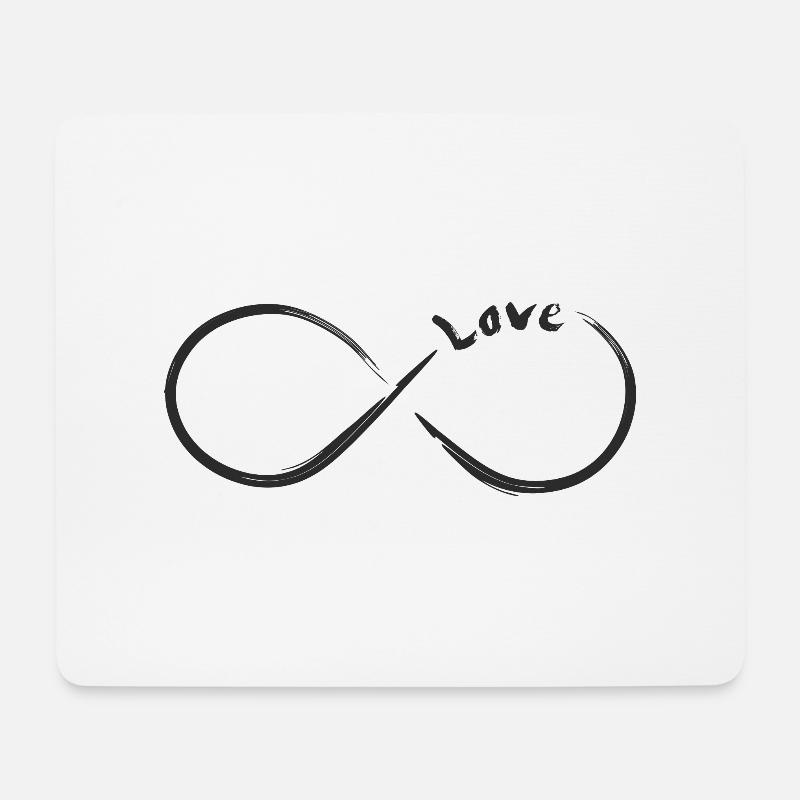 Infinity Love - Mouse Pad (horizontal) - white