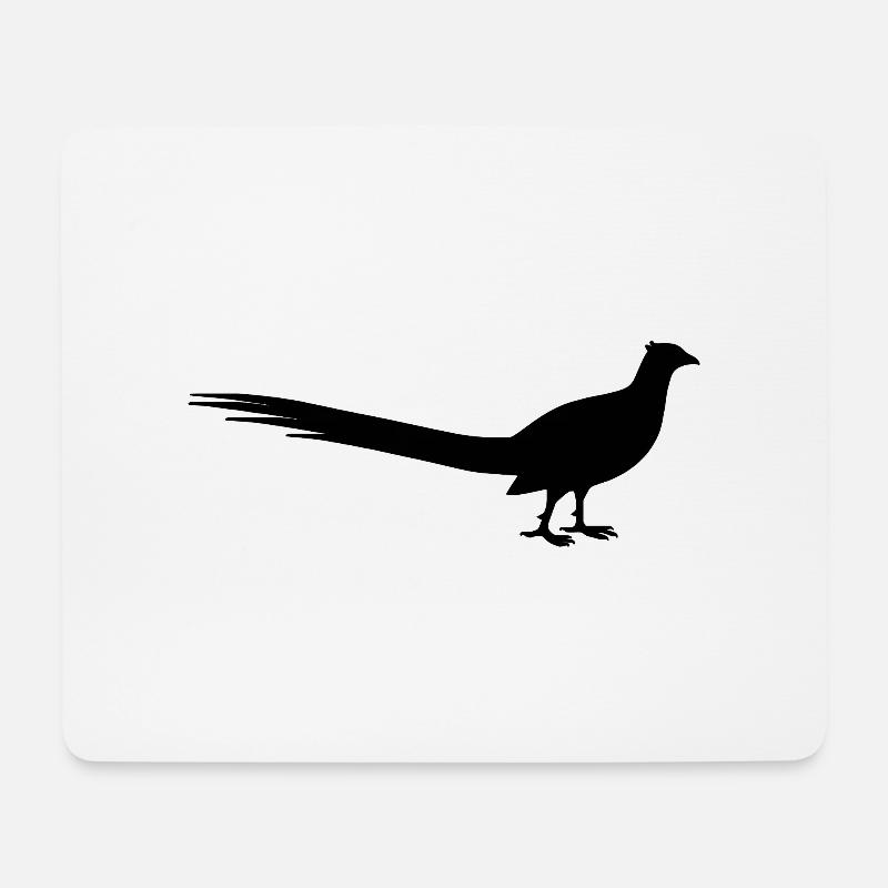 Fasan - Mousepad (Querformat) - Weiß