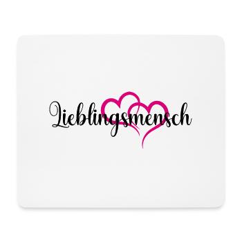Lieblingsmensch - Mousepad (Querformat) - Weiß - Vorne