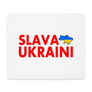 Slava ukraini - Mousepad (Querformat) - Weiß - Vorne