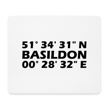 Basildon Coordinates - Mouse Pad (horizontal) - white - Front