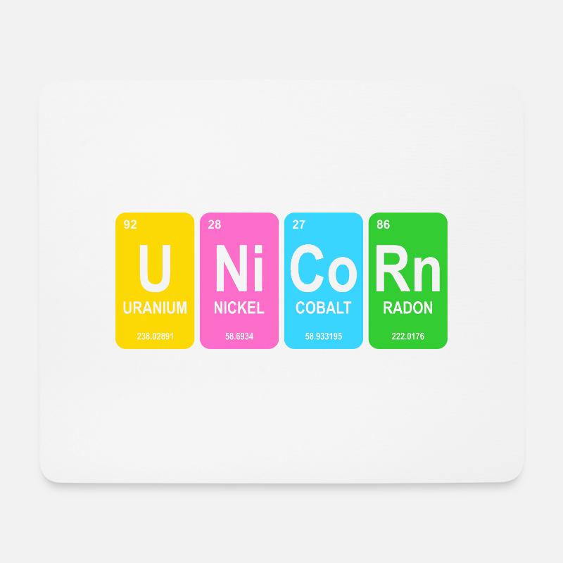 Einhorn - Mousepad (Querformat) - Weiß