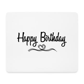 Happy Birthday - Mousepad (Querformat) - Weiß - Vorne