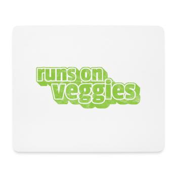 Vegan Vegetarier Pflanzlich Vintage I Geschenk - Mousepad (Querformat) - Weiß - Vorne