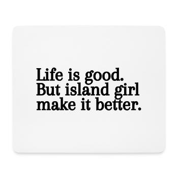 Personalized T-shirt the girls of the islands - Mouse Pad (horizontal) - white - Front