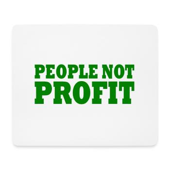 People not profit - Tapis de souris (format paysage) - blanc - Devant