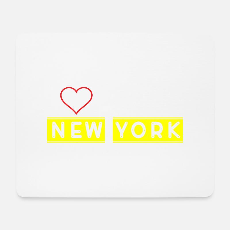 New York - Tapis de souris (format paysage) - blanc