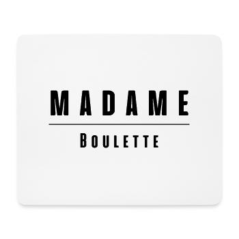 madame boulette - Tapis de souris (format paysage) - blanc - Devant