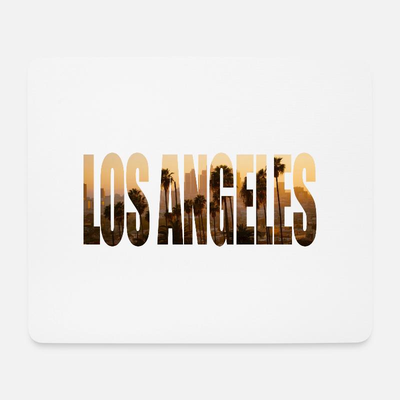 los angeles - Mousepad (Querformat) - Weiß