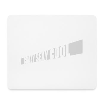 crazy sexy cool design - Mouse Pad (horizontal) - white - Front