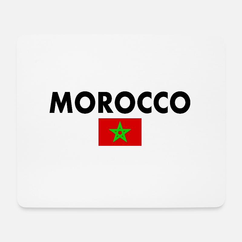 Marokko - Mousepad (Querformat) - Weiß