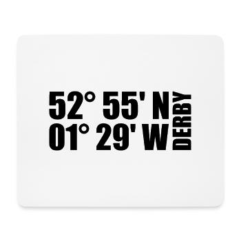 Derby Coordinates - Mouse Pad (horizontal) - white - Front