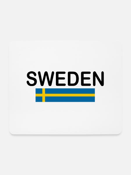 Schweden - Mousepad (Querformat) - Weiß