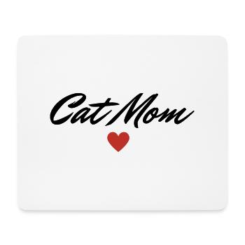 Cat mom Cat lover Geschenkidee - Mousepad (Querformat) - Weiß - Vorne