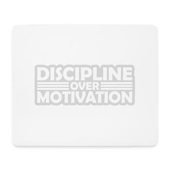 Citation de discipline sur la motivation - Tapis de souris (format paysage) - blanc - Devant