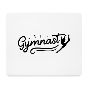 Retro Graphic Gymnast Gymnastics Acrobat Acrobatic - Mousepad (Querformat) - Weiß - Vorne