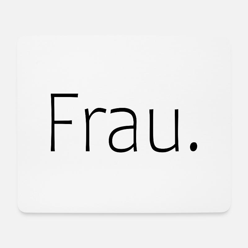 Frau. - Mousepad (Querformat) - Weiß