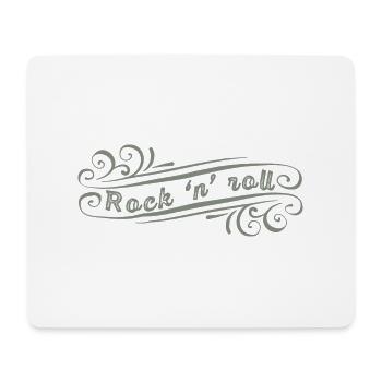 Rock'n'roll guitare musicale rockabilly - Tapis de souris (format paysage) - blanc - Devant
