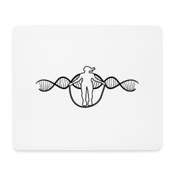 Fitness Krafttraining Sportler Muskel Bodybuilder - Mousepad (Querformat) - Weiß - Vorne