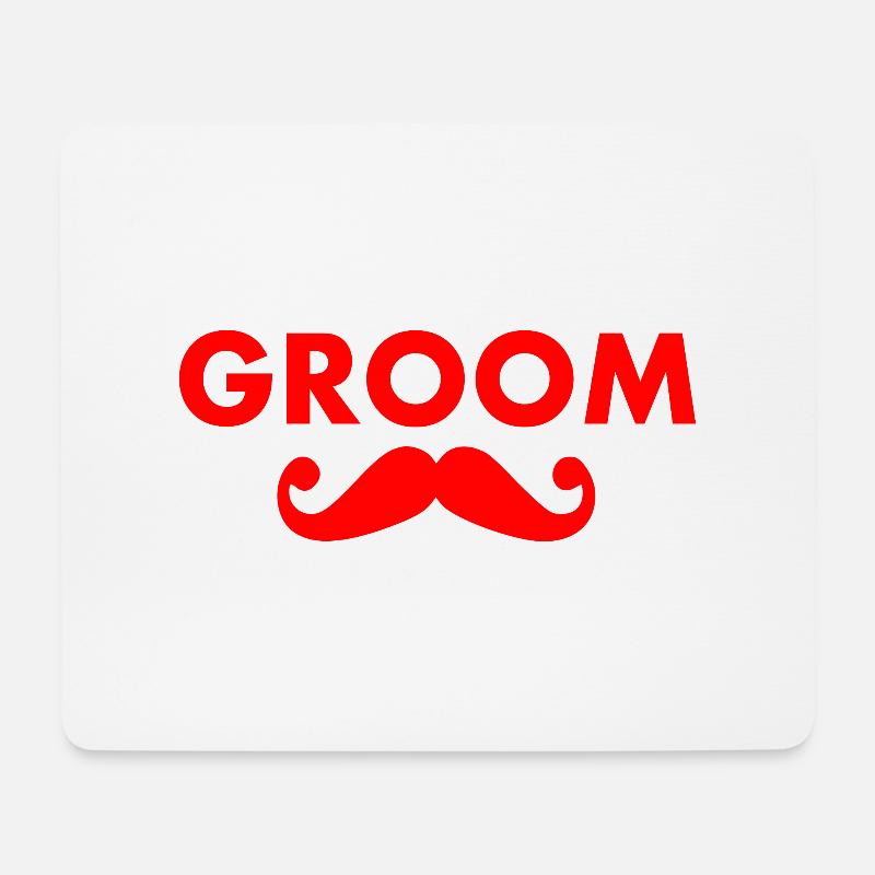 Groom - Mousepad (Querformat) - Weiß