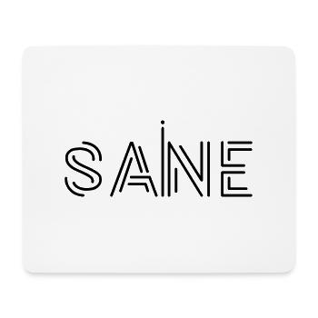 Conception de logo de texte « sain », texte imprimable, déclaration - Tapis de souris (format paysage) - blanc - Devant
