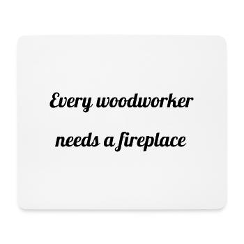 drôles d’artisans design joke bois forestier - Tapis de souris (format paysage) - blanc - Devant