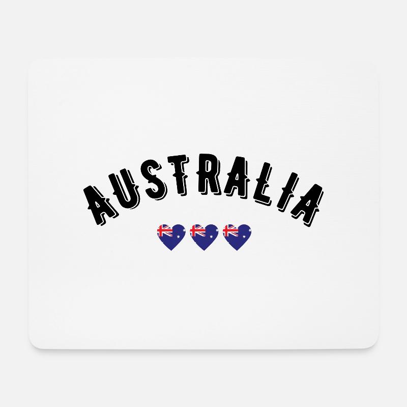 Australien - Mousepad (Querformat) - Weiß