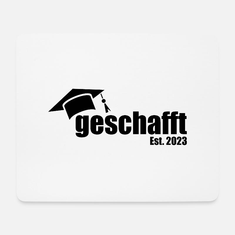 Universität Bachelor Abschluss Master Doktor 2023 - Mousepad (Querformat) - Weiß