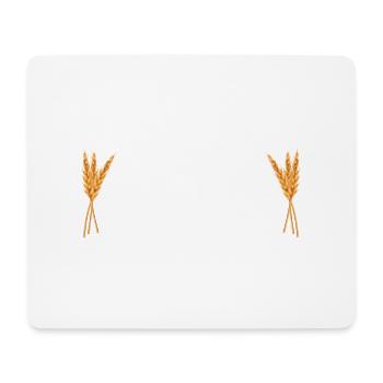 Ährenmann/Landwirt Logo lustiger Wortwitz - Mousepad (Querformat) - Weiß - Vorne