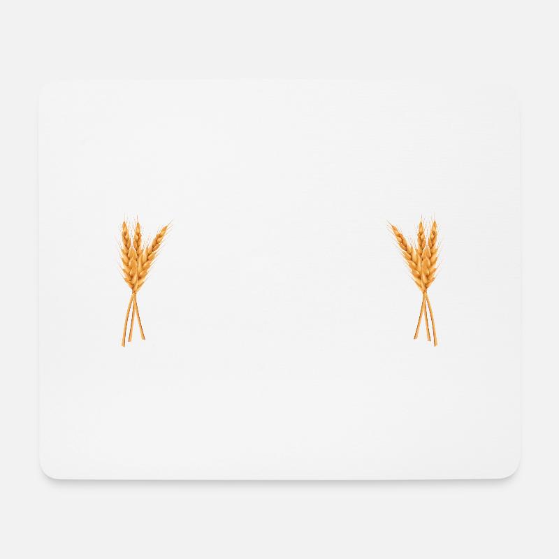 Ährenmann/Landwirt Logo lustiger Wortwitz - Mousepad (Querformat) - Weiß