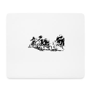 bmx - Tapis de souris (format paysage) - blanc - Devant