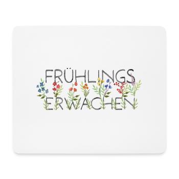 Frühlingserwachen auf deinem Shirt - Mousepad (Querformat) - Weiß - Vorne