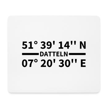 Dates coordinates - Mouse Pad (horizontal) - white - Front
