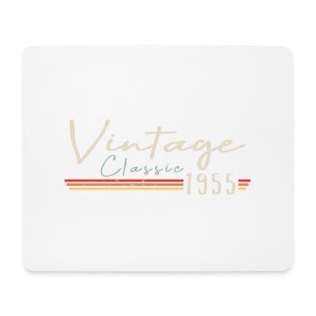 Vintage Original depuis 1955 Anniversaire Rétro 1955 - Tapis de souris (format paysage) - blanc - Devant