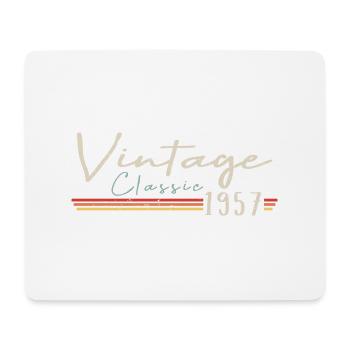 Vintage Original since 1957 Geburtstag Retro 1957 - Mousepad (Querformat) - Weiß - Vorne