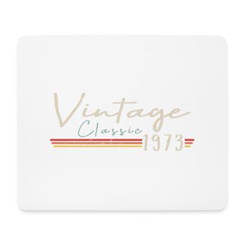 Vintage Original since 1973 Geburtstag Retro 1973 - Mousepad (Querformat) - Weiß - Vorne
