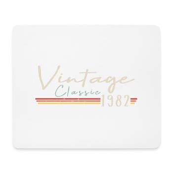 Vintage Original since 1982 Geburtstag Retro 1982 - Mousepad (Querformat) - Weiß - Vorne
