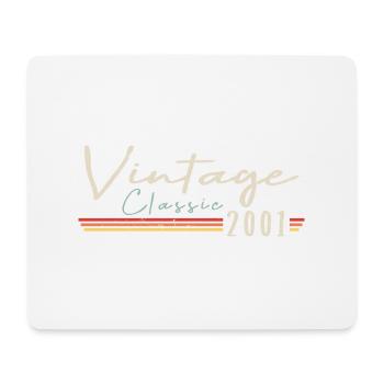 Vintage Original since 2001 Geburtstag Retro - Mousepad (Querformat) - Weiß - Vorne