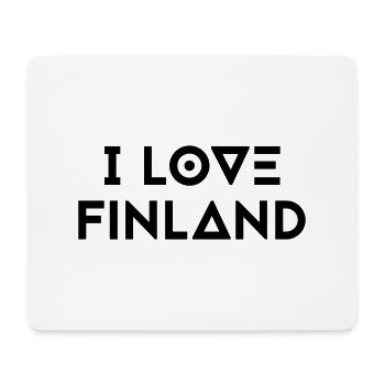 J’AIME LA FINLANDE - Tapis de souris (format paysage) - blanc - Devant