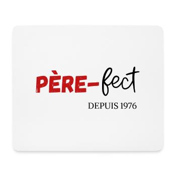 Père fect Depuis 1976 - Tapis de souris (format paysage) - blanc - Devant