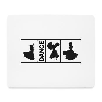 Dancing Dance Music - Mouse Pad (horizontal) - white - Front